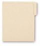 A Picture of product SMD-24134 Smead™ Heavyweight Manila End Tab Folders 9" High Front, 1/3-Cut Tabs: Assorted, Letter, 0.75" Expansion, 100/Box