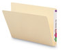 A Picture of product SMD-24250 Smead™ Extended End Tab Manila Folders Straight Tabs, Letter Size, 0.75" Expansion, 100/Box