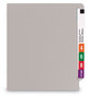 A Picture of product SMD-25310 Smead™ Shelf-Master® Reinforced End Tab Colored Folders Straight Tabs, Letter Size, 0.75" Expansion, Gray, 100/Box