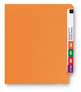 A Picture of product SMD-25510 Smead™ Shelf-Master® Reinforced End Tab Colored Folders Straight Tabs, Letter Size, 0.75" Expansion, Orange, 100/Box