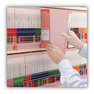 A Picture of product SMD-25610 Smead™ Shelf-Master® Reinforced End Tab Colored Folders Straight Tabs, Letter Size, 0.75" Expansion, Pink, 100/Box