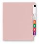 A Picture of product SMD-25610 Smead™ Shelf-Master® Reinforced End Tab Colored Folders Straight Tabs, Letter Size, 0.75" Expansion, Pink, 100/Box