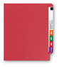 A Picture of product SMD-25710 Smead™ Shelf-Master® Reinforced End Tab Colored Folders Straight Tabs, Letter Size, 0.75" Expansion, Red, 100/Box