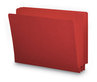 A Picture of product SMD-25710 Smead™ Shelf-Master® Reinforced End Tab Colored Folders Straight Tabs, Letter Size, 0.75" Expansion, Red, 100/Box