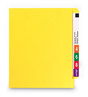 A Picture of product SMD-25910 Smead™ Shelf-Master® Reinforced End Tab Colored Folders Straight Tabs, Letter Size, 0.75" Expansion, Yellow, 100/Box