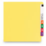 A Picture of product SMD-25950 Smead™ WaterShed® CutLess® End Tab Fastener Folders 0.75" Expansion, 2 Fasteners, Letter Size, Yellow Exterior, 50/Box