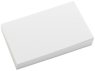 Universal® Recycled Index Strong 2 Pt. Stock Cards Unruled 3 x 5, White, 100/Pack