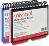 A Picture of product UNV-47302 Universal® Spiral Bound Index Cards Ruled, 4 x 6, White, 120/Pack