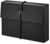 A Picture of product UNV-47304 Universal® Poly Index Card Box Holds 100 3 x 5 Cards, 1.33 Plastic, Black/Blue, 2/Pack