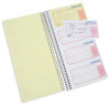 A Picture of product UNV-48003 Universal® Wirebound Message Books Two-Part Carbonless, 5 x 2.75, 4 Forms/Sheet, 400 Forms Total