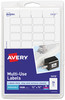 A Picture of product AVE-05418 Avery® Removable Multi-Use Labels Inkjet/Laser Printers, 0.5 x 0.75, White, 36/Sheet, 28 Sheets/Pack, (5418)