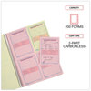 A Picture of product UNV-48005 Universal® Wirebound Message Books Two-Part Carbonless, 5.5 x 3.88, 4 Forms/Sheet, 200 Forms Total