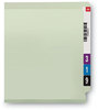 A Picture of product SMD-34725 Smead™ End Tab Expansion Pressboard Classification Folders with SafeSHIELD® Coated Fasteners Two 3" Letter Size, Gray-Green, 25/Box