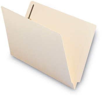Smead™ Manila End Tab Fastener Folders with Reinforced Tabs Straight 11-pt 2 Fasteners, Legal Size, Exterior, 50/Box