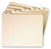A Picture of product SMD-50176 Smead™ Alphabetic Top Tab Indexed File Guide Set 1/5-Cut A to Z, 8.5 x 11, Manila, 25/Set
