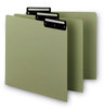 A Picture of product SMD-50534 Smead™ Recycled Blank Top Tab File Guides 1/3-Cut 8.5 x 11, Green, 50/Box