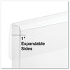 A Picture of product UNV-50770 Universal® Side Opening Poly Envelopes 1" Expansion, Letter Size, Clear, 10/Pack