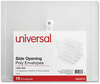 A Picture of product UNV-50770 Universal® Side Opening Poly Envelopes 1" Expansion, Letter Size, Clear, 10/Pack