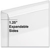 A Picture of product UNV-50790 Universal® Top Opening Poly Envelopes 1.25" Expansion, Letter Size, Clear, 10/Pack