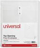 A Picture of product UNV-50790 Universal® Top Opening Poly Envelopes 1.25" Expansion, Letter Size, Clear, 10/Pack