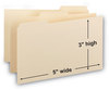 A Picture of product SMD-55030 Smead™ Manila Card Guides 1/3-Cut Top Tab, Blank, 3 x 5, 100/Box