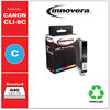 A Picture of product IVR-CLI8C Innovera® CLI8C, CLI8Y, CLI8M Inkjet Cartridge Remanufactured Cyan Ink, Replacement for (0621B002), 640 Page-Yield