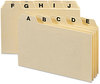 A Picture of product SMD-55076 Smead™ Manila Card Guides 1/5-Cut Top Tab, A to Z, 3 x 5, 25/Set