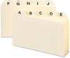 A Picture of product SMD-56076 Smead™ Manila Card Guides 1/5-Cut Top Tab, A to Z, 4 x 6, 25/Set