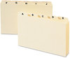 A Picture of product SMD-57076 Smead™ Manila Card Guides 1/5-Cut Top Tab, A to Z, 5 x 8, 25/Set
