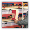 A Picture of product SMD-61950 Smead™ Colored Poly Out Guides with Pockets 1/3-Cut End Tab, 8.5 x 11, Red, 25/Box