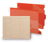 A Picture of product SMD-61960 Smead™ End Tab Poly Out Guides, Two-Pocket Style 1/3-Cut 8.5 x 11, Red, 50/Box