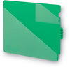 A Picture of product SMD-61962 Smead™ End Tab Poly Out Guides, Two-Pocket Style 1/3-Cut 8.5 x 11, Green, 50/Box