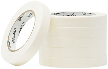 Universal® General-Purpose Masking Tape Removable 3" Core, 18 mm x 54.8 m, Beige, 6/Pack