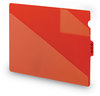 A Picture of product SMD-61970 Smead™ End Tab Poly Out Guides, Two-Pocket Style 1/3-Cut 8.5 x 14, Red, 50/Box