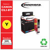 A Picture of product IVR-CLI8Y Innovera® CLI8C, CLI8Y, CLI8M Inkjet Cartridge Remanufactured Yellow Ink, Replacement for (06232B002), 545 Page-Yield
