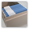 A Picture of product SMD-64021 Smead™ Color Hanging Folders with 1/3 Cut Tabs Letter Size, 1/3-Cut Blue, 25/Box