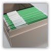 A Picture of product SMD-64022 Smead™ Color Hanging Folders with 1/3 Cut Tabs Letter Size, 1/3-Cut Green, 25/Box