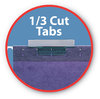 A Picture of product SMD-64023 Smead™ Color Hanging Folders with 1/3 Cut Tabs Letter Size, 1/3-Cut Purple, 25/Box