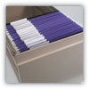 A Picture of product SMD-64023 Smead™ Color Hanging Folders with 1/3 Cut Tabs Letter Size, 1/3-Cut Purple, 25/Box