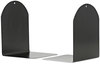 A Picture of product UNV-54071 Universal® Magnetic Bookends 6 x 5 7, Metal, Black, 1 Pair