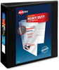 A Picture of product AVE-05600 Avery® Heavy-Duty Non Stick View Binder with DuraHinge® and Slant Rings 3 3" Capacity, 11 x 8.5, Black, (5600)