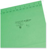 A Picture of product SMD-64042 Smead™ TUFF® Hanging Folders with Easy Slide™ Tab Letter Size, 1/3-Cut Tabs, Green, 18/Box