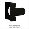 A Picture of product UNV-54095 Universal® Economy Bookends Nonskid, 5.88 x 8.25 9, Heavy Gauge Steel, Black, 1 Pair