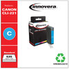 A Picture of product IVR-CNCLI221C Innovera® CNCLI221B-CNPGI220PB Ink Remanufactured Cyan Replacement for CLI-221C (2947B001), 535 Page-Yield