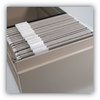 A Picture of product SMD-64063 Smead™ Colored Hanging File Folders with 1/5 Cut Tabs Letter Size, 1/5-Cut Gray, 25/Box