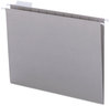 A Picture of product SMD-64063 Smead™ Colored Hanging File Folders with 1/5 Cut Tabs Letter Size, 1/5-Cut Gray, 25/Box