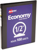 A Picture of product AVE-05705 Avery® Economy View Binder with Round Rings , 3 0.5" Capacity, 11 x 8.5, Black, (5705)