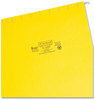 A Picture of product SMD-64069 Smead™ Colored Hanging File Folders with 1/5 Cut Tabs Letter Size, 1/5-Cut Yellow, 25/Box