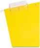 A Picture of product SMD-64069 Smead™ Colored Hanging File Folders with 1/5 Cut Tabs Letter Size, 1/5-Cut Yellow, 25/Box