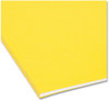 A Picture of product SMD-64069 Smead™ Colored Hanging File Folders with 1/5 Cut Tabs Letter Size, 1/5-Cut Yellow, 25/Box